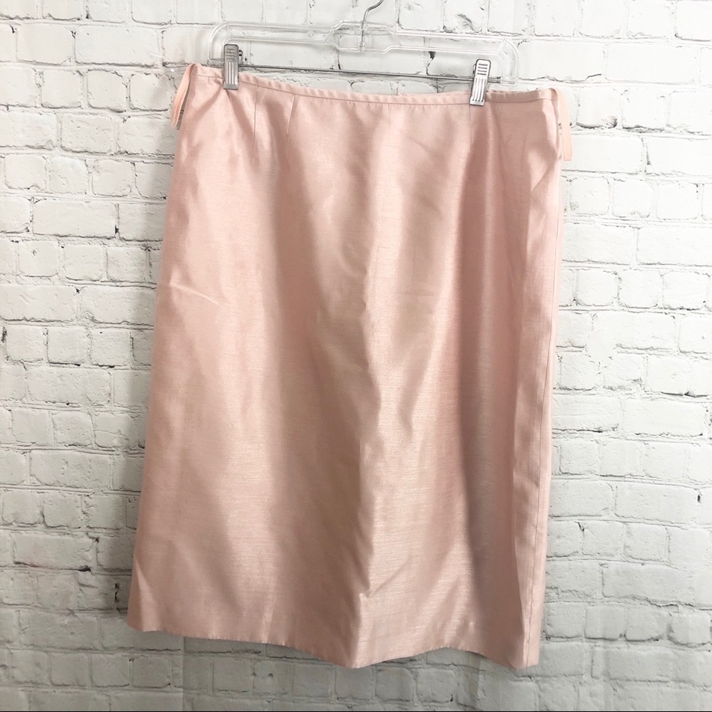 Pink Shell Straight Skirt Size: 14
